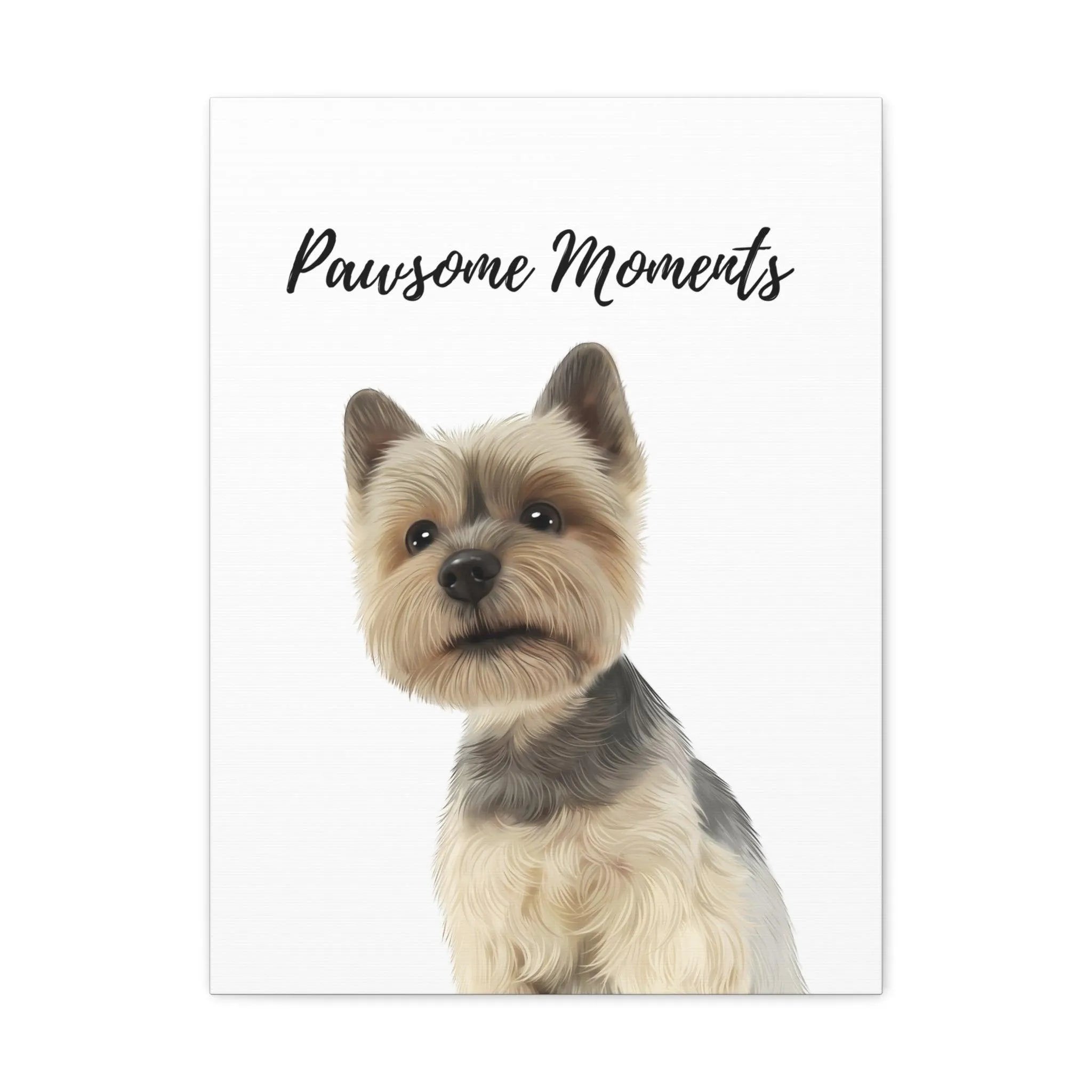 Custom Pet Portrait Printing on Solid Color Background