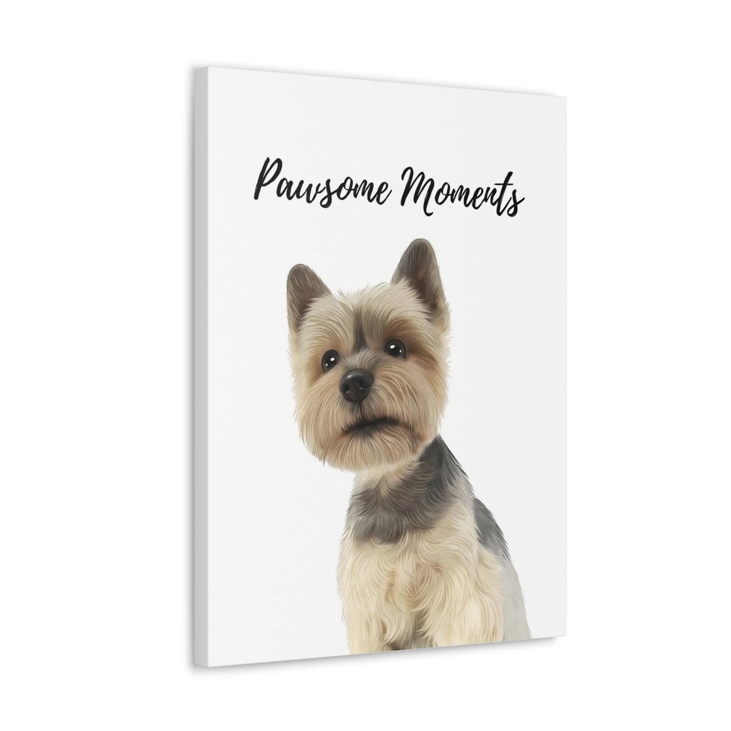 Custom Pet Portrait Printing on Solid Color Background